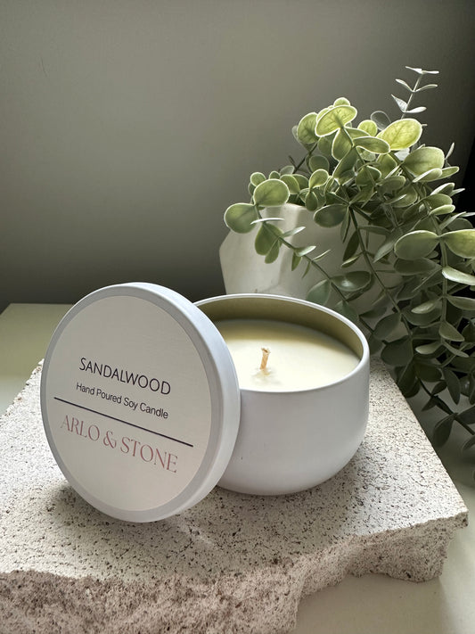 Sandalwood Candle Tin