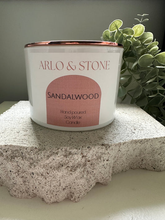 Sandalwood Candle Shallow