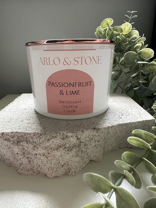 Passionfruit & Lime Candle Shallow