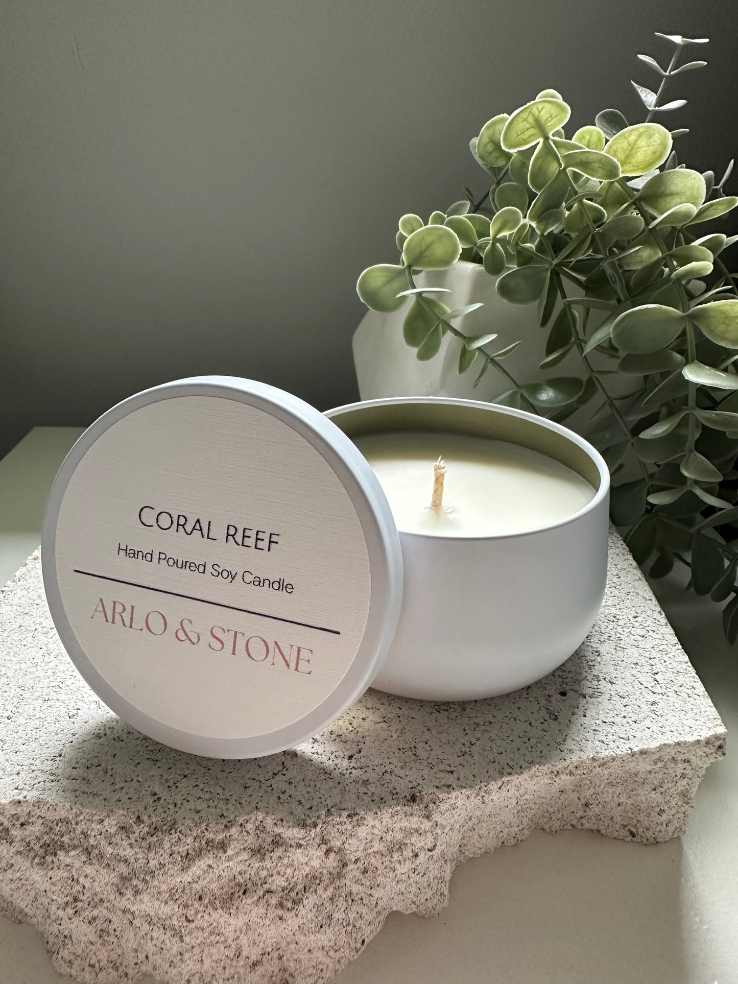 Coral Reef Candle Tin